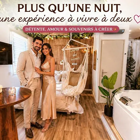 Jacuzzi Privee Love-room-mediterrannee Apartment Florensac